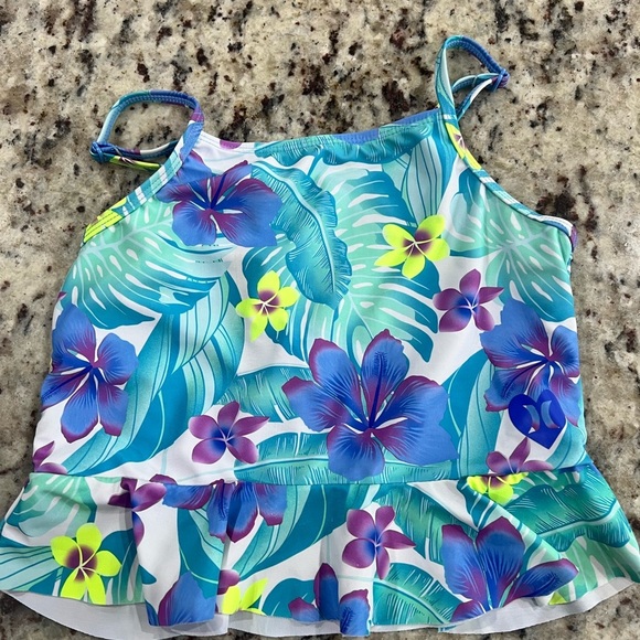 Hurley Tropical Floral Kids (Swim)Top - Picture 1 of 4